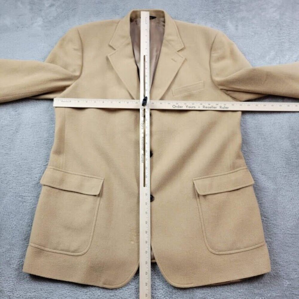 Brooks Brothers Blazer Jacket Mens 46 Brown Camel Hair Sports Jacket - Picture 8 of 16